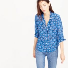 Perfect shirt in vintage scarf print at J. Crew