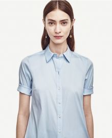 Perfect shirt short sleeve at Ann Taylor