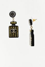 Perfume Bottle Earrings by Chanel at Luxury Garagesale