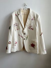 Perte D Ego Te Amo Hand Embroidered Blazer at Perte D'Ego