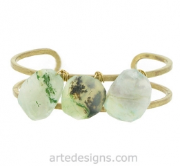 Peruvian Opal Cuff Bracelet at Arte Designs