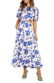 Petal & Pup Aminah Puff Sleeve Maxi Dress at Nordstrom