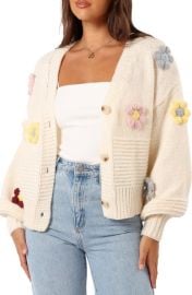 Petal & Pup Sienna 3D Flower Cardigan at Nordstrom