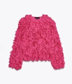 Petal Jacket in Hot Pink at Zara