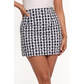 Petal and Pup Womenx27s Clement Mini Skirt - Black White Gingham XS Target at Target