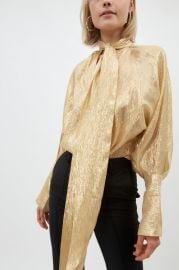 Petar Petrov Brook Gold Blouse Dsordre Boutique at Desordre