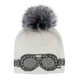 Peter Glenn Goggles Hat with Real Fur PomWomenx27s - Peter Glenn Ski and Sports at Peter Glenn