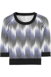 Peter Pilotto for TargetandnbspandnbspCropped printed cotton-blend top at Net A Porter