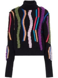 Peter Pilotto loop embroidered turtleneck jumper loop embroidered turtleneck jumper at Farfetch