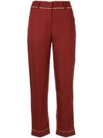 Peter Pilotto straight-leg cord detail trousers straight-leg cord detail trousers at Farfetch