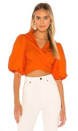 Petersyn Cellini Blouse in Orange at Revolve