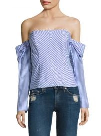 Petersyn Jack Striped Cotton Top at Saks Off 5th