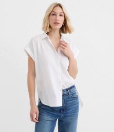 Petite Crinkle Dolman Shirt at Loft