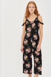 Petite Floral Print Jumpsuit by Topshop at Topshop