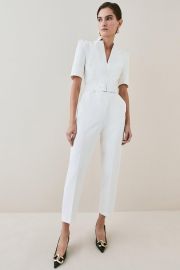 Petite Forever Belted Jumpsuit at Karen Millen