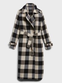 Petite Italian Double-Faced Trench Coat at Banana Republic