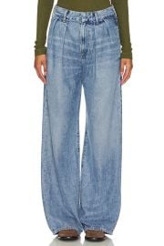 Petra Pleated Wide Leg Jeans at Revolve
