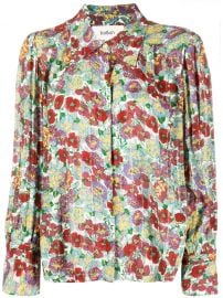 Phara Pointed Collar Floral Shirt by BaSh at Farfetch