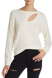 Phased Brushed Cutout Sweater by LNA at Shoptiques