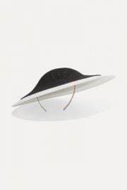 Philip Treacy - Two-tone sinamay straw hat at Net A Porter