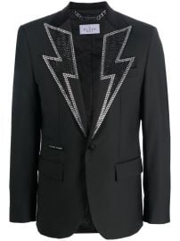 Philipp Plein crystal-embellished single-breasted Blazer - at Farfetch