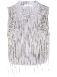 Philosophy Di Lorenzo Serafini crystal-fringe Cropped Vest - at Farfetch