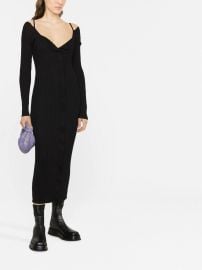 Philosophy Di Lorenzo Serafini ribbed-knit V-neck Dress - at Farfetch