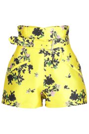 Philosophy di Lorenzo Serafini Floral Belted Shorts at Neiman Marcus