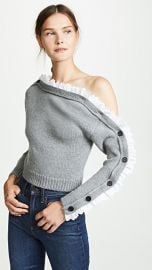 Philosophy di Lorenzo Serafini Lace Trim Sweater at Shopbop