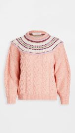 Philosophy di Lorenzo Serafini Pattern Collar Sweater at Shopbop