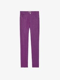 Phlame Crinkled Leather Pants purple women ZadigampVoltaire at Zadig & Voltaire