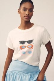 Phthalo Ruth X Anthropologie Sunglasses Graphic Tee at Anthropologie