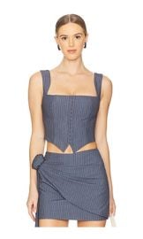 Pia Top In Gray at Revolve