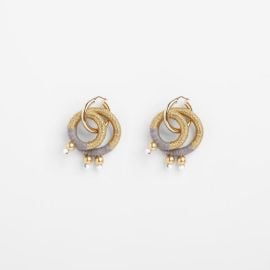 Pichulik Gravity Gold earrings at Pichulik