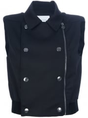 Pierre Balmain Cropped Double Breasted Gilet - at Farfetch