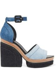 Pierre Hardy   Charlotte Sun denim platform sandals at Net A Porter