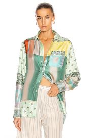 Pierre-Louis Mascia Long Sleeve Shirt in Multi   FWRD at Forward