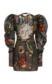 Pietra Dura Fil Coup Mini Dress By Oscar De La Renta at Moda Operandi