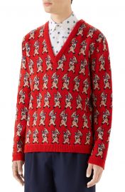 Pig Wool V-Neck Sweater at Nordstrom