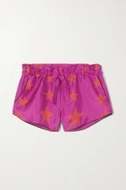 Pijama You\'re A Star printed silk-twill shorts at Net a Porter