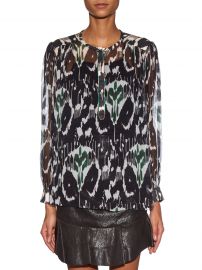 Pilay Printed Silk-Chiffon Shirt by Isabel Marant at Matches