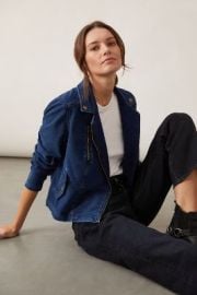 Pilcro Denim Moto Jacket at Anthropologie