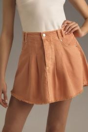 Pilcro Pleated Micro Denim Skirt at Anthropologie