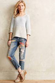 Pilcro Premium Hyphen Sweater-Patch Jeans at Anthropologie