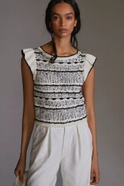Pilcro Ruffle Sweater Tank at Anthropologie