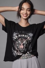 Pilcro The Midnight Wildcats Graphic Tee at Anthropologie
