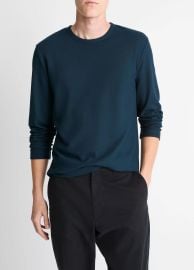 Pima Cotton Piqu Long-Sleeve T-Shirt in Products Men at Vince