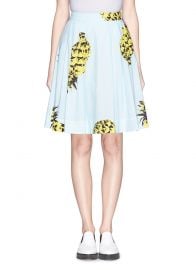 Pineapple print skirt by MSGM at Lane Crawford