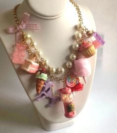 Pink Candy Shop Statement Necklace at Fatally feminine Designs