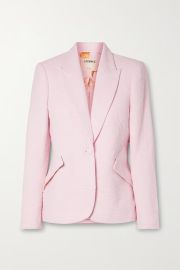 Pink Chamberlain cotton-blend boucl-tweed blazer Lx27AGENCE NET-A-PORTER at Net a Porter